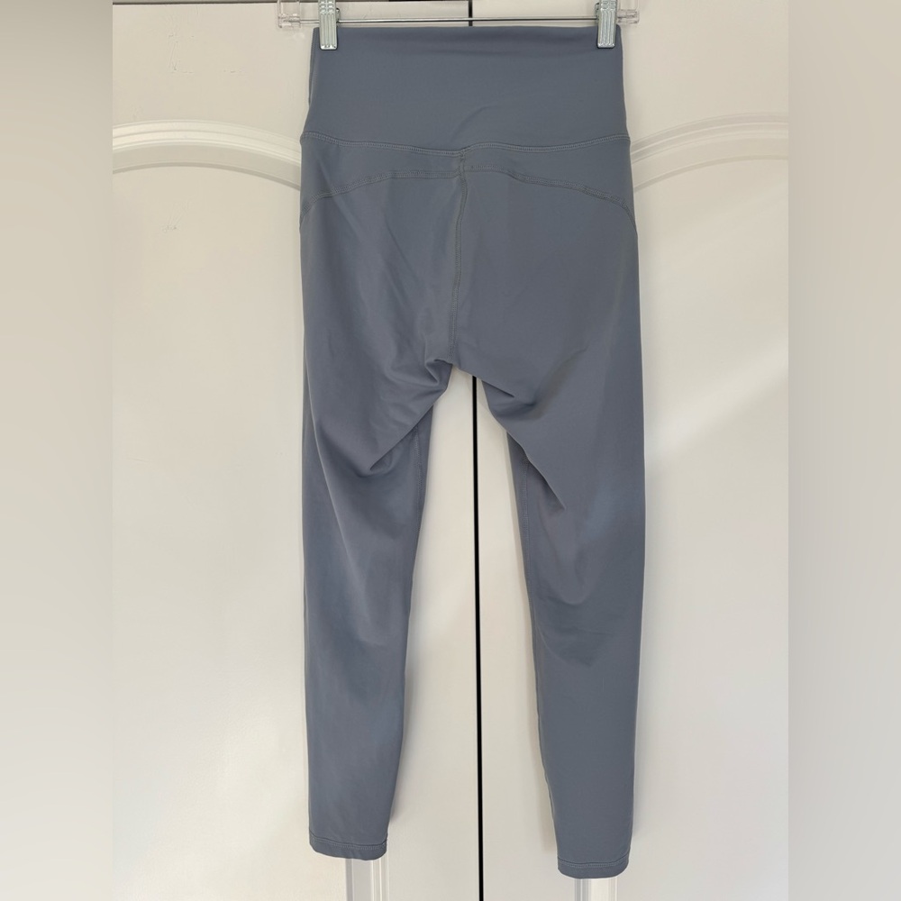 Blue High Waisted Leggings EUC Full Length Blue Athletic Activ… - Picture 5 of 9